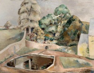 The Pond At Souldern — Paul Nash