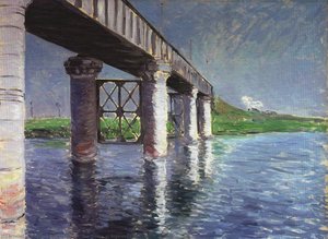 The Bridge At Argenteuil — Gustave Caillebotte