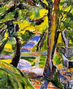 Landscape With Trees (also Known As Marlboro Landscape) — Alfred Henry Maurer
