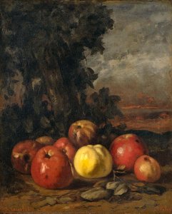 Still Life With Apples, Gustave Courbet, 1871 - 1872 — Gustave Courbet