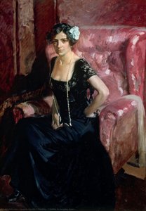 Clotilde In Evening Dress — Joaquín Sorolla Y Bastida, Impressionism