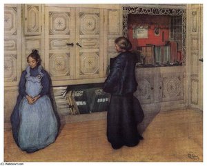 Mother And Daughter — Carl Larsson