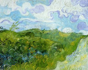 Green Wheat Fields — Vincent Willem Van Gogh, Post-impressionism
