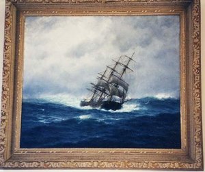 (sailing Ship At Sea), (painting) — William Edward Norton