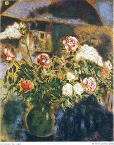 Peonies And Lilacs — Marc Chagall