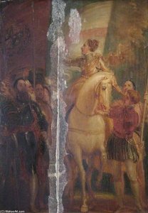 Queen Elizabeth At Tilbury — Thomas Stothard