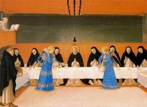 The Angels Serve Food To The Monks — Fra Angelico, Renaissance Humanism