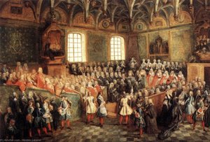 The Seat Of Justice In The Parliament Of Paris In 1723 — Nicolas Lancret