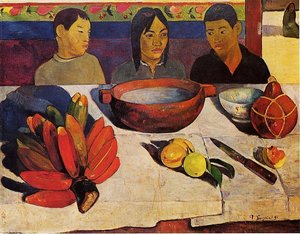 The Meal (also Known As The Bananas) — Eugène Henri Paul Gauguin
