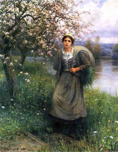 Apple Blossoms In Normandy — Daniel Ridgway Knight