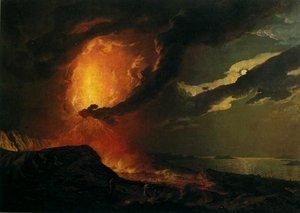 Vesuvius In Eruption, With A View Over The Islands In The Bay Of Naples — Joseph Wright Of Derby