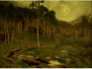 Winding Road And Mountain Cabin — Eanger Irving Couse