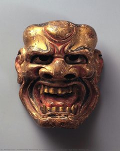Noh Mask, Shishiguchi — Traditionally Attributed To Yoshinari Shakutsuru Ittosai