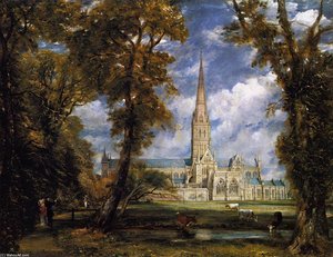 Salisbury Cathedral From The Bishop's Grounds — John Constable