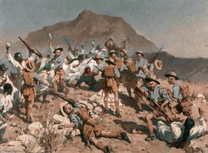 2nd Battalion 5th Gurkha Rifles at Ahnai Tangi, North West Frontier, India, 14 January 1920