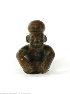 Vase With Stirrup Handle — Moche Culture