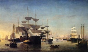 New York Harbor — Fitz Henry Lane, Luminism