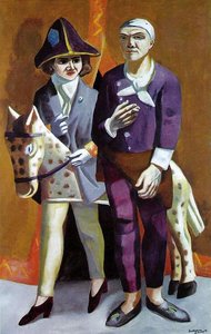 Carnival. The Artist And His Wife — Max Beckmann