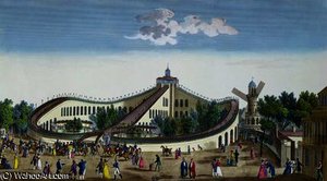 Promenades Aeriennes, Jardin Baujon — Ambroise Louis Garneray