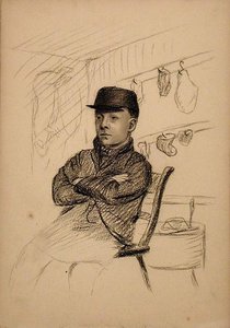 Young Butcher — John Ottis Adams