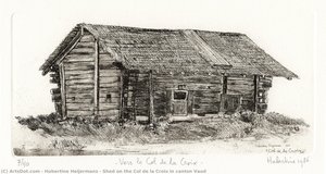 Shed On The Col De La Croix In Canton Vaud — Hubertine Heijermans