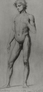 Male Nude — Gustave Moreau, Symbolist Painting