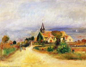 Village By The Sea — Pierre-auguste Renoir, Impressionism