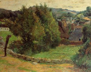 Mount Sainte-marguerite From Near The Presbytery — Eugène Henri Paul Gauguin, Post-impressionism