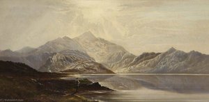 Welsh Landscape, Llyn Nant Y Clif, North Wales — Charles Robert Leslie