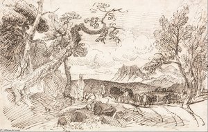 Study For 'elijah' — Peter De Wint