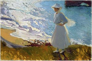 Maria At The Beach, Biarritz — Joaquín Sorolla Y Bastida, Impressionistic Luminosity