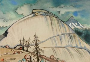 Death's Grave Pass And Tenaya Peak — Chiura Obata