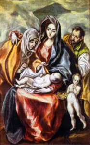 The Holy Family With St. Anne And The Young St. John The Baptist — El Greco