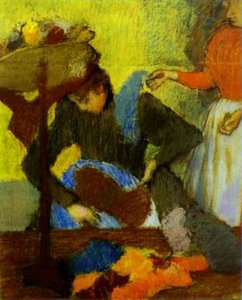 At The Milliner's — Edgar Degas, Impressionism