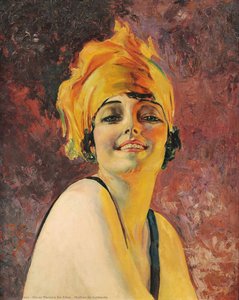 Mulher De Turbante — Oscar Pereira Da Silva, Art Deco