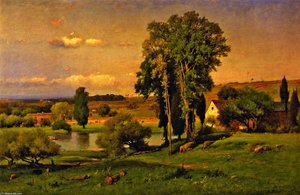 Old Homestead — George Innes, Tonalism