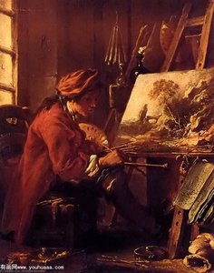 The Painter In His Studio — François Boucher