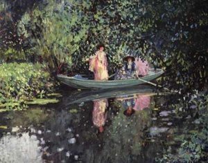 Two Ladies In A Boat — Frederick Carl Frieseke