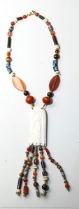 African Heritage Necklace Of Assorted Semiprecious Stones And Beads — Alan Donovan Phillips Leitch