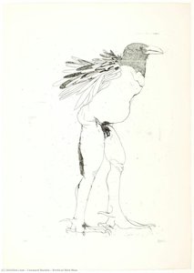 Vertical Bird Man — Leonard Baskin