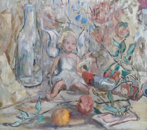 Still Life With A Doll, An Empty Bottle — Alan Francis Clutton Brock