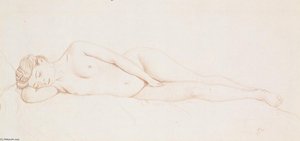 Reclining Female Nude — Félix Vallotton