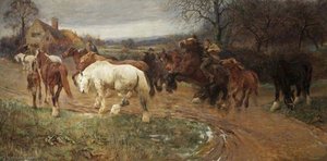 Gypsy Horse Drovers — Lucy Elizabeth Kemp Welch, Realism