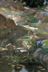 The Rock Garden At Culham Court (left Wing) — Nestor Cambier