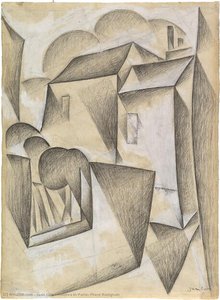 Houses In Paris, Place Ravignan — Juan Gris