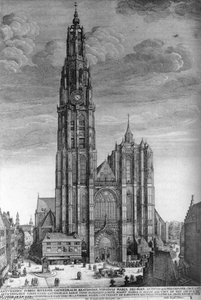 Antwerp Cathedral — Wenceslaus Hollar, Baroque