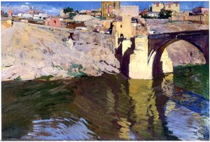 San Martin Bridge At Toledo — Joaquín Sorolla Y Bastida