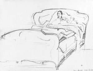 Valentine Gode-darel Sick In Bed — Ferdinand Hodler