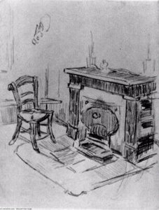 Mantelpiece With Chair — Vincent Willem Van Gogh