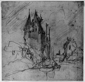 Castle And River — Johan Barthold Jongkind, Impressionism